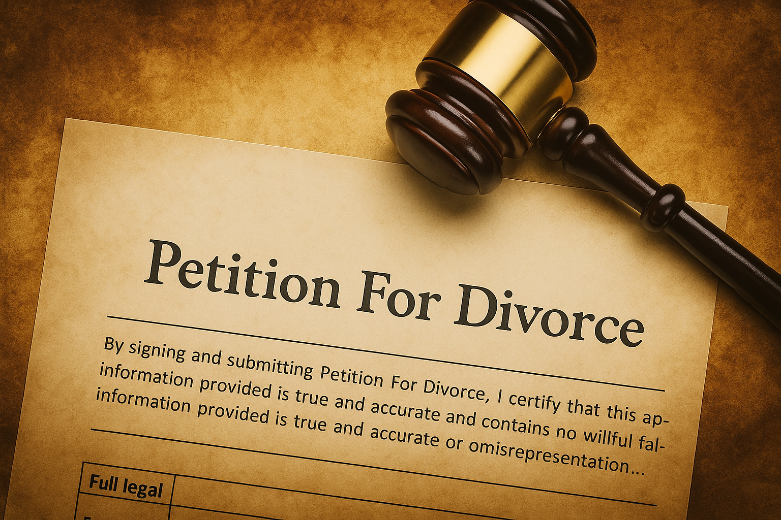 Divorce Petition: What You Need to Know